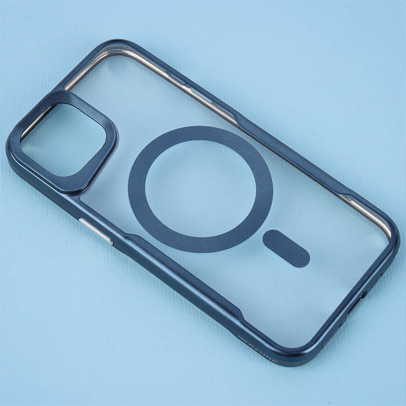 قاب مگ سیف شفاف طرح تیتانیوم Q Series آیفون 13